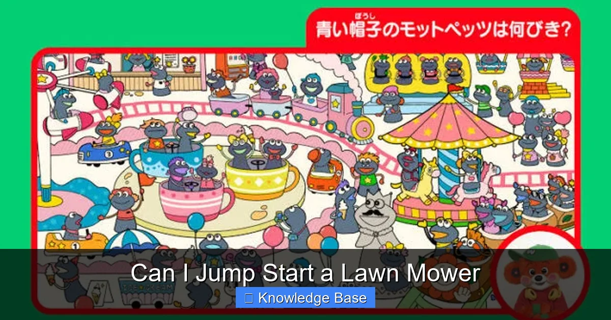 Can I Jump Start a Lawn Mower