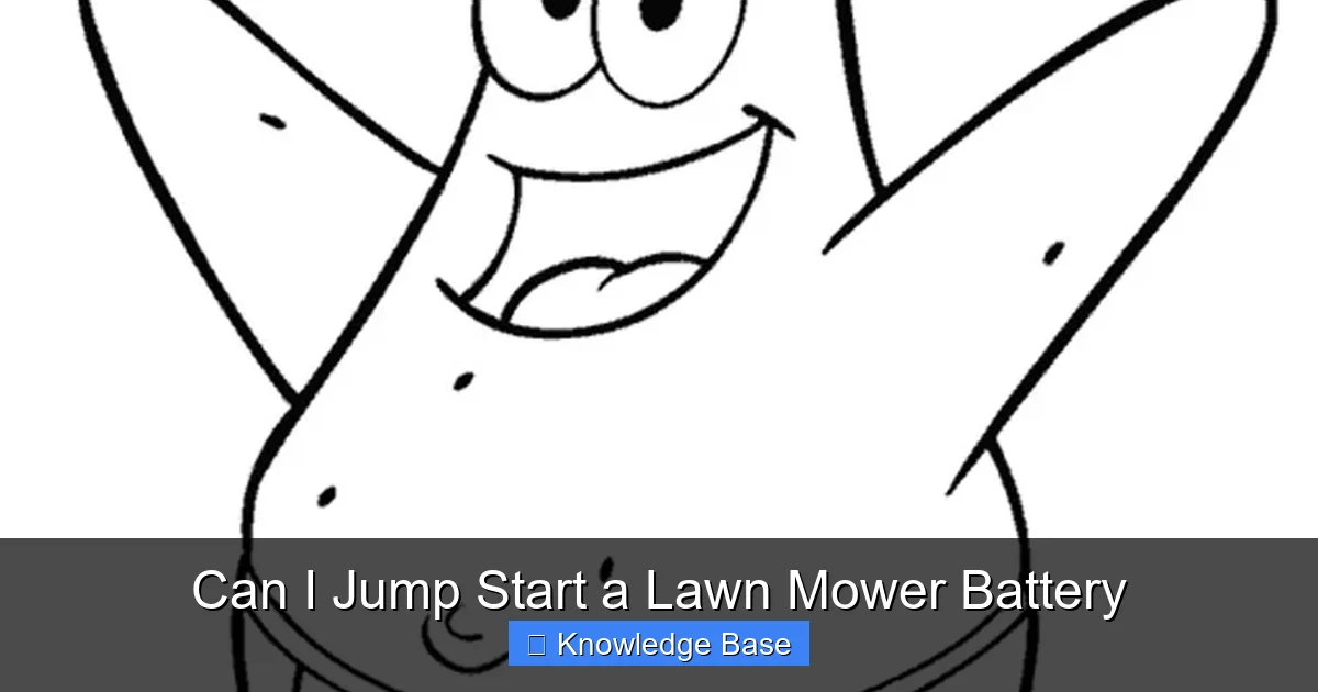 Can I Jump Start a Lawn Mower Battery