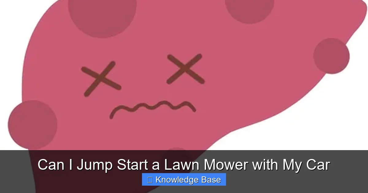 Can I Jump Start a Lawn Mower with My Car