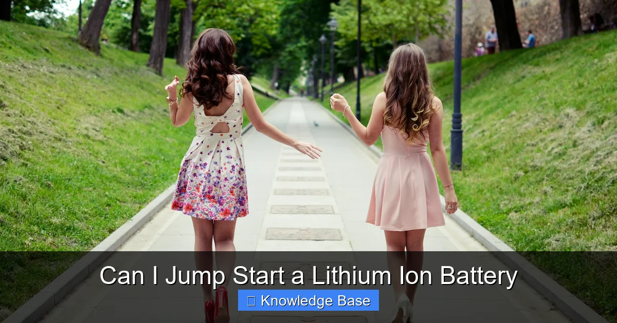 Can I Jump Start a Lithium Ion Battery