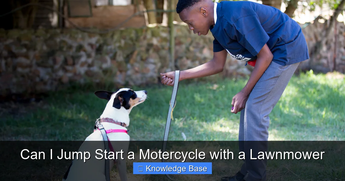 Can I Jump Start a Motercycle with a Lawnmower
