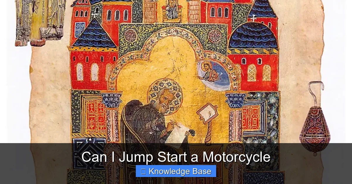 Can I Jump Start a Motorcycle