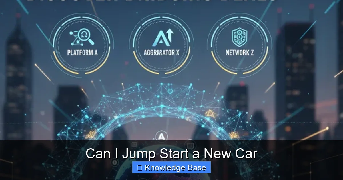 Can I Jump Start a New Car