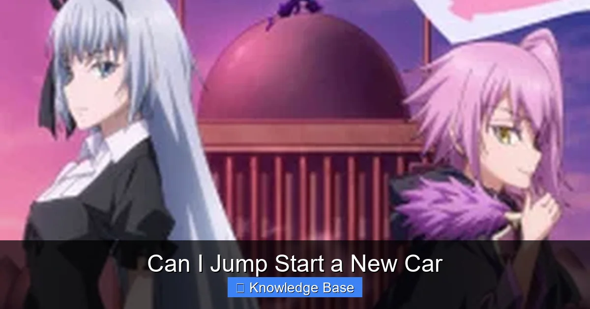 Can I Jump Start a New Car