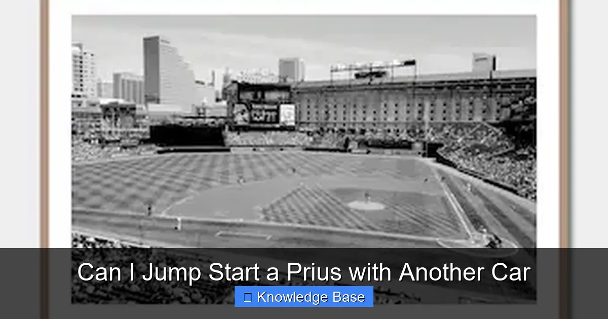 Can I Jump Start a Prius with Another Car