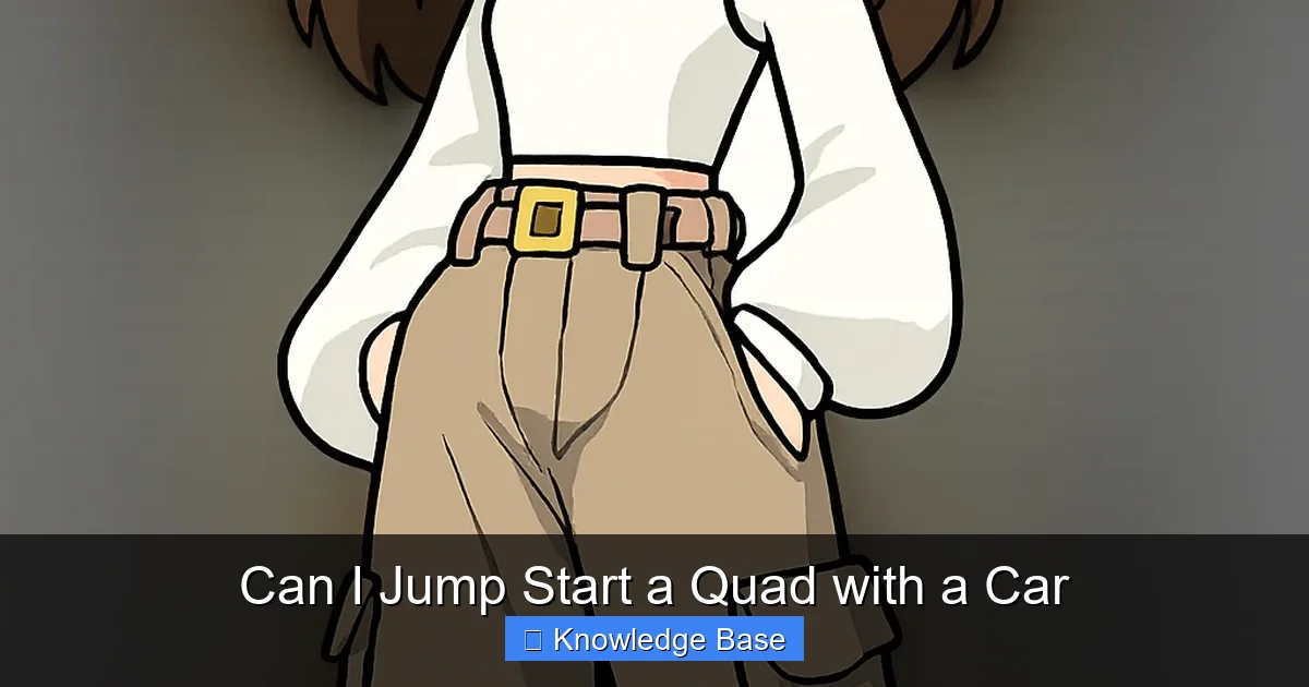 Can I Jump Start a Quad with a Car