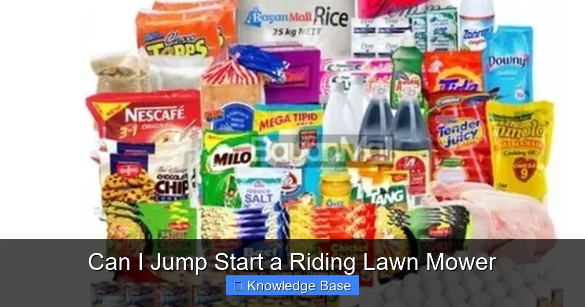 Can I Jump Start a Riding Lawn Mower