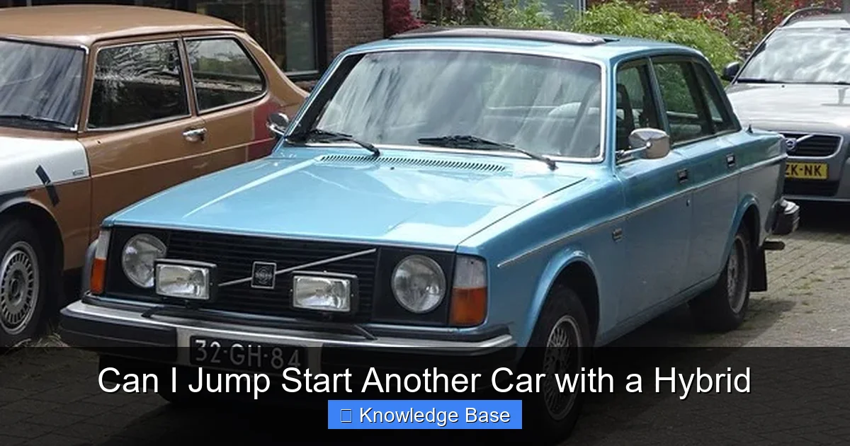 Can I Jump Start Another Car with a Hybrid