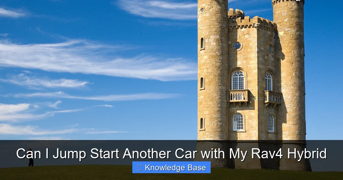 Can I Jump Start Another Car with My Rav4 Hybrid