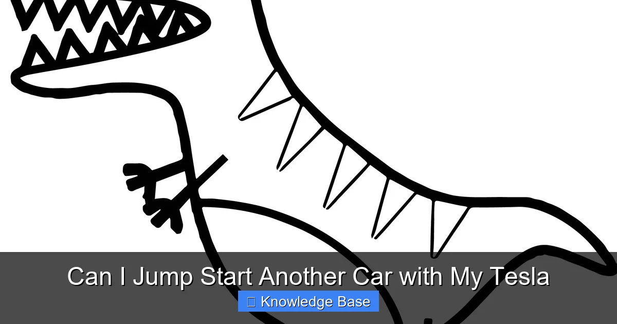 Can I Jump Start Another Car with My Tesla
