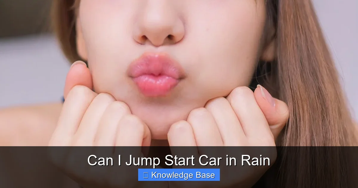 Can I Jump Start Car in Rain