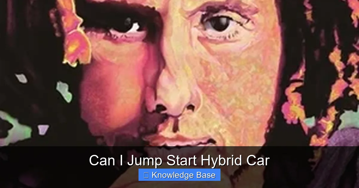 Can I Jump Start Hybrid Car