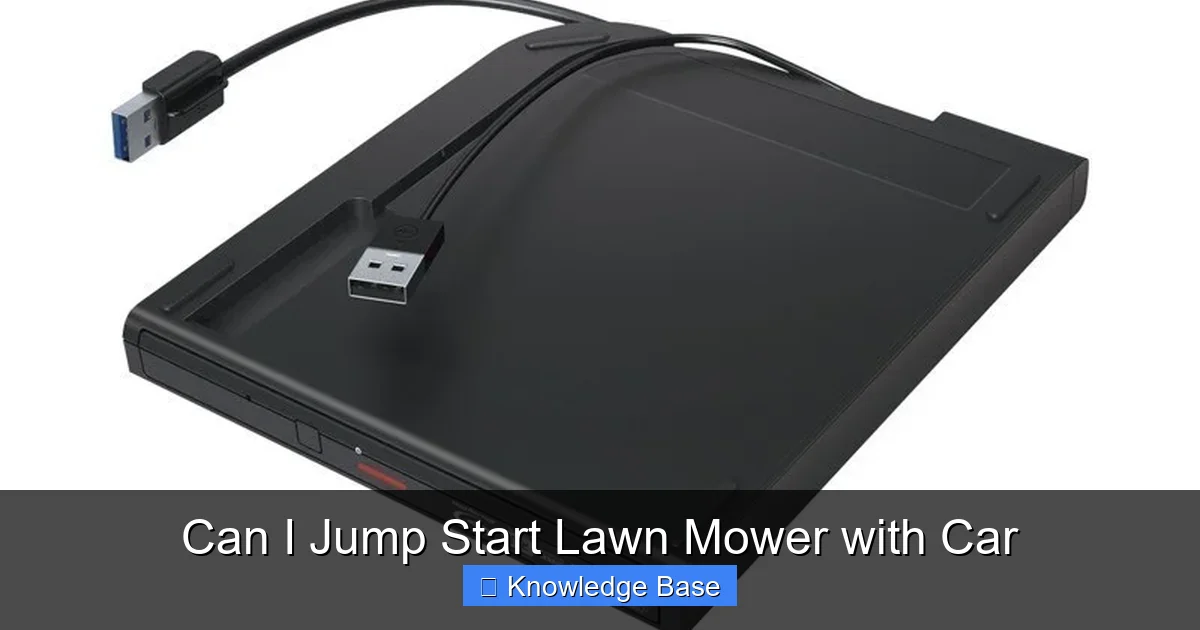 Can I Jump Start Lawn Mower with Car