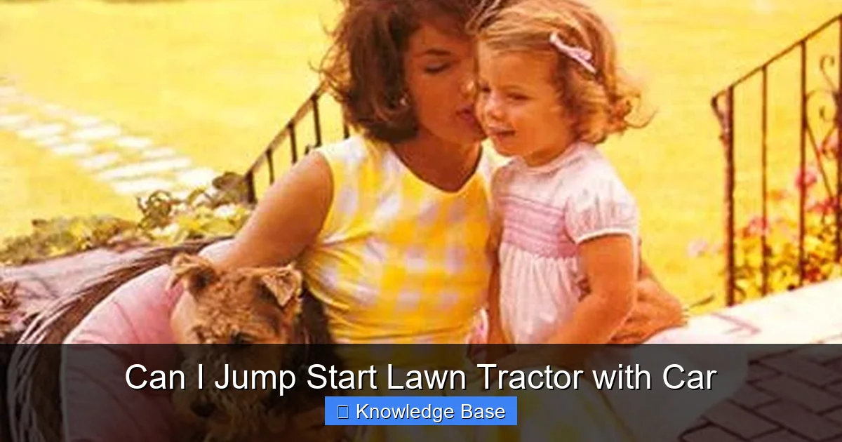 Can I Jump Start Lawn Tractor with Car