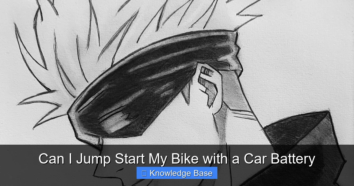 Can I Jump Start My Bike with a Car Battery