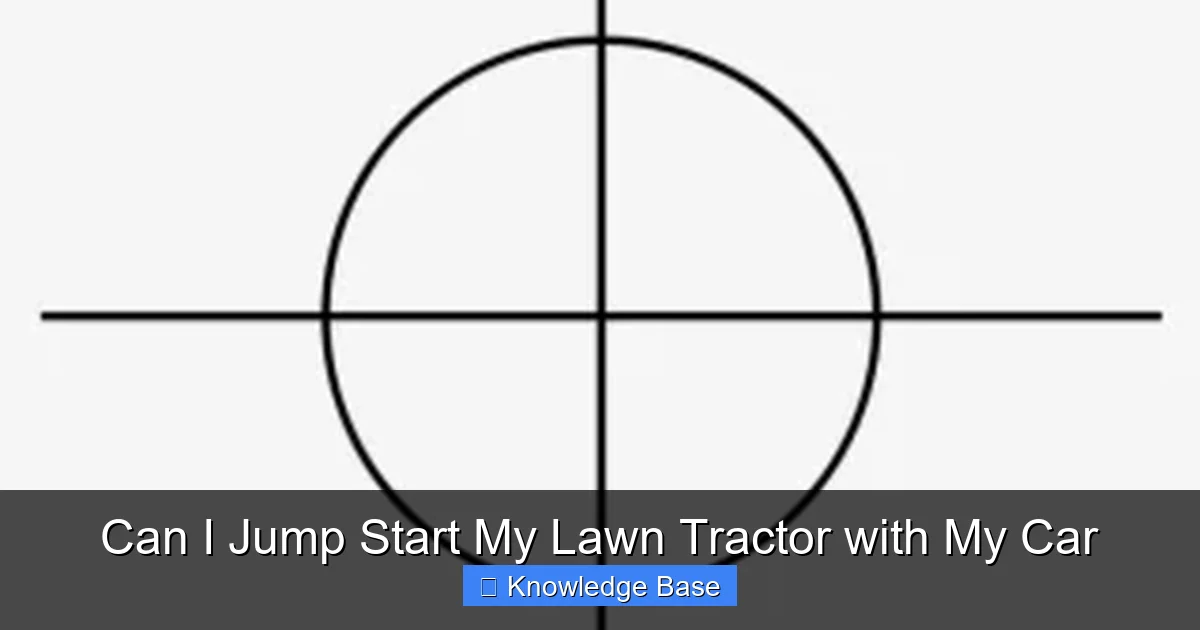Can I Jump Start My Lawn Tractor with My Car