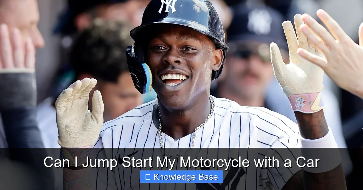 Can I Jump Start My Motorcycle with a Car