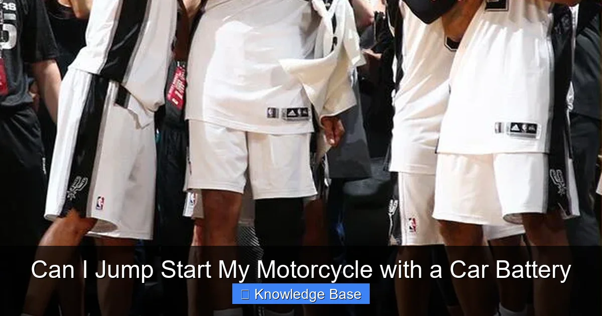 Can I Jump Start My Motorcycle with a Car Battery