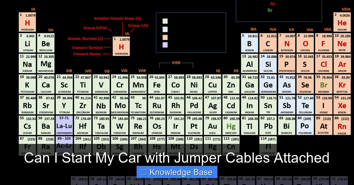 Can I Start My Car with Jumper Cables Attached
