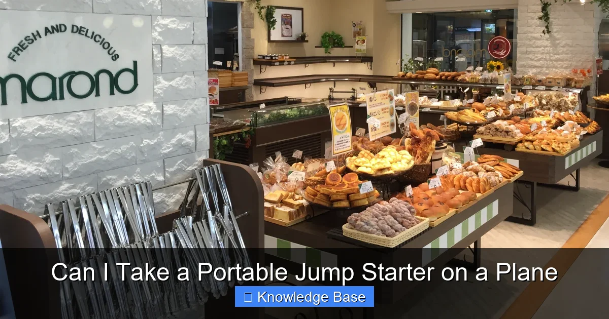 Can I Take a Portable Jump Starter on a Plane