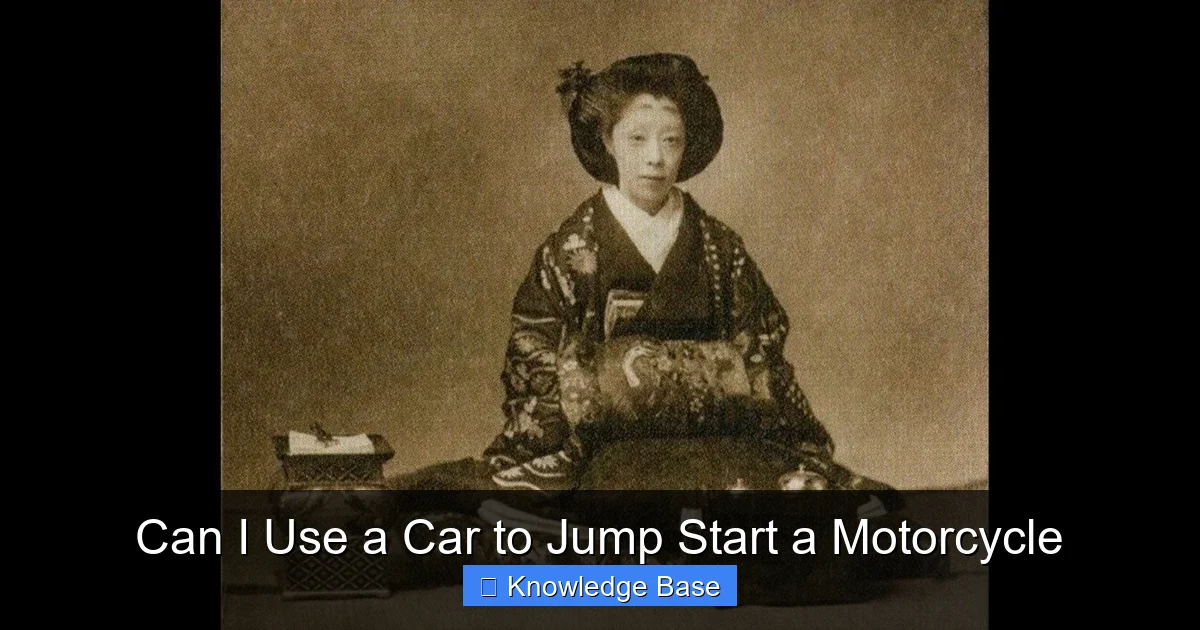 Can I Use a Car to Jump Start a Motorcycle