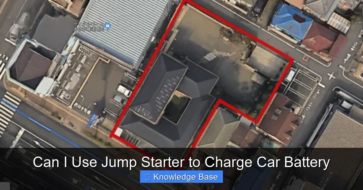 Can I Use Jump Starter to Charge Car Battery