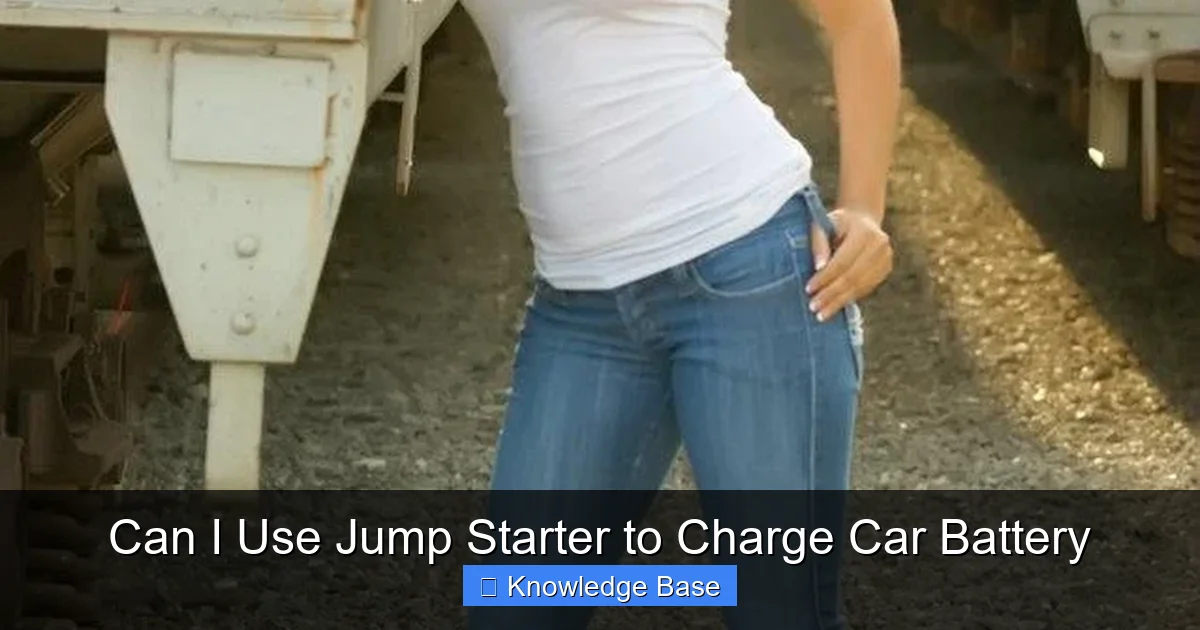 Can I Use Jump Starter to Charge Car Battery