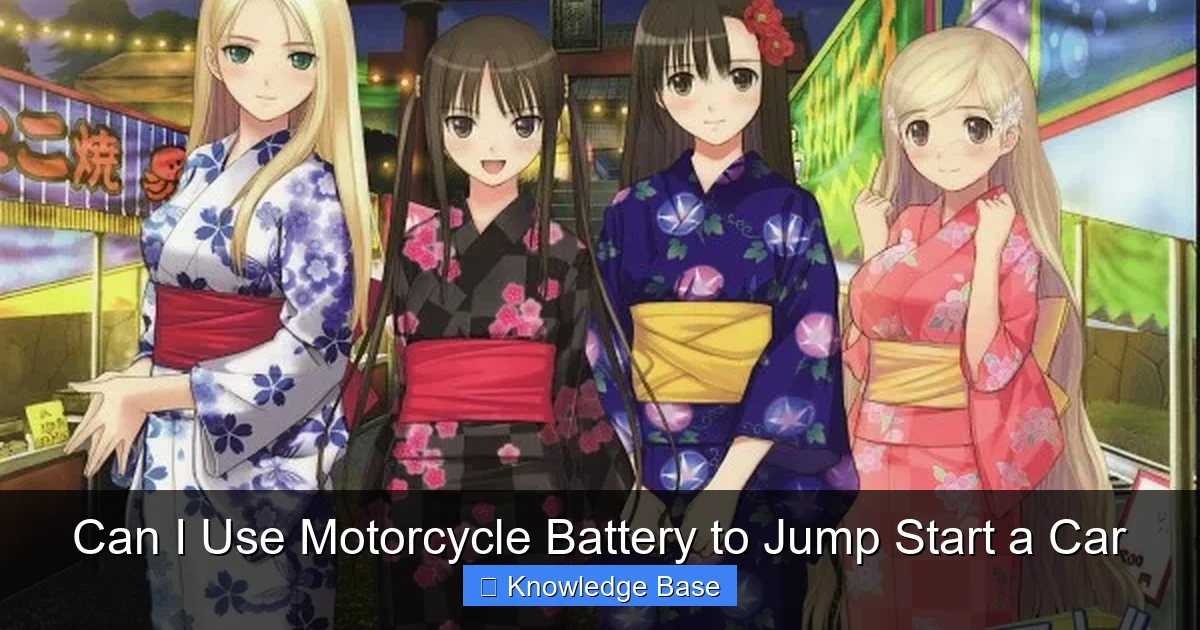 Can I Use Motorcycle Battery to Jump Start a Car