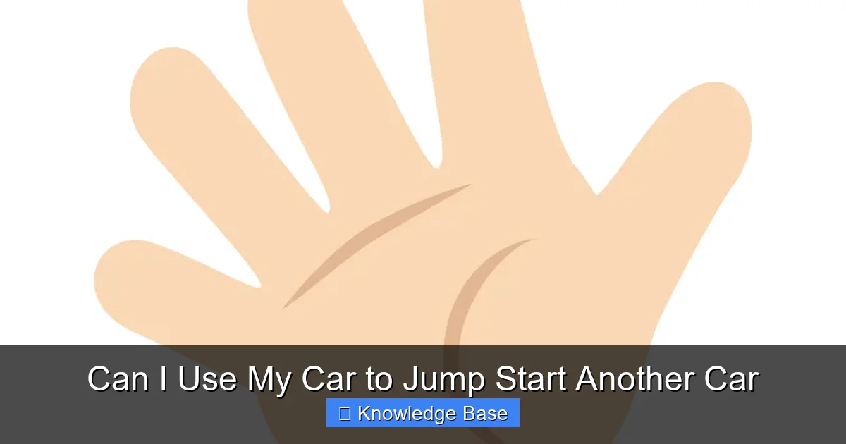 Can I Use My Car to Jump Start Another Car