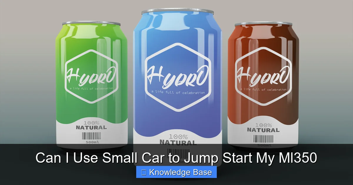 Can I Use Small Car to Jump Start My Ml350