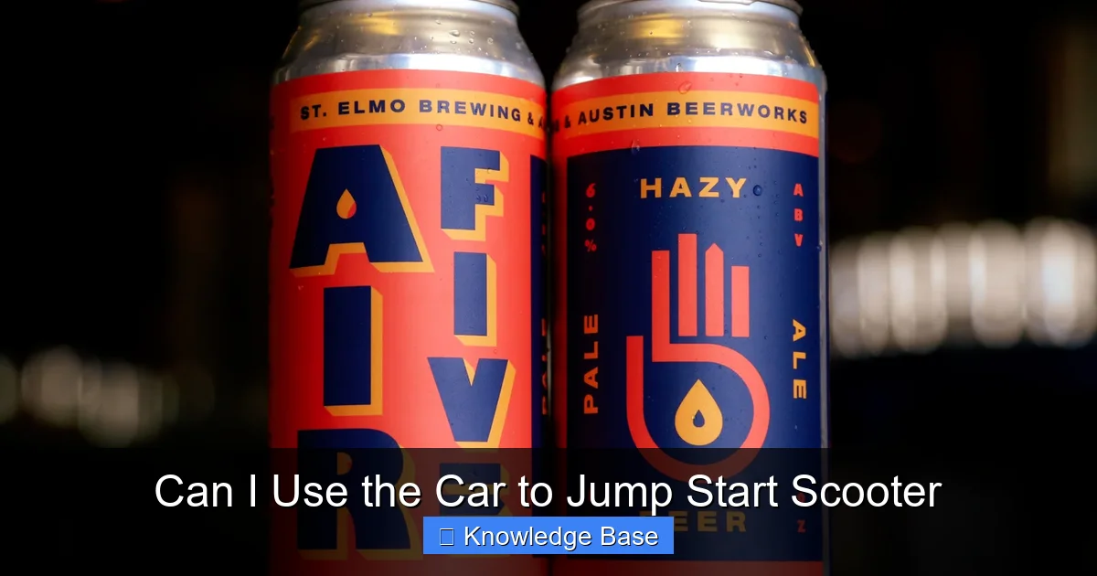 Can I Use the Car to Jump Start Scooter