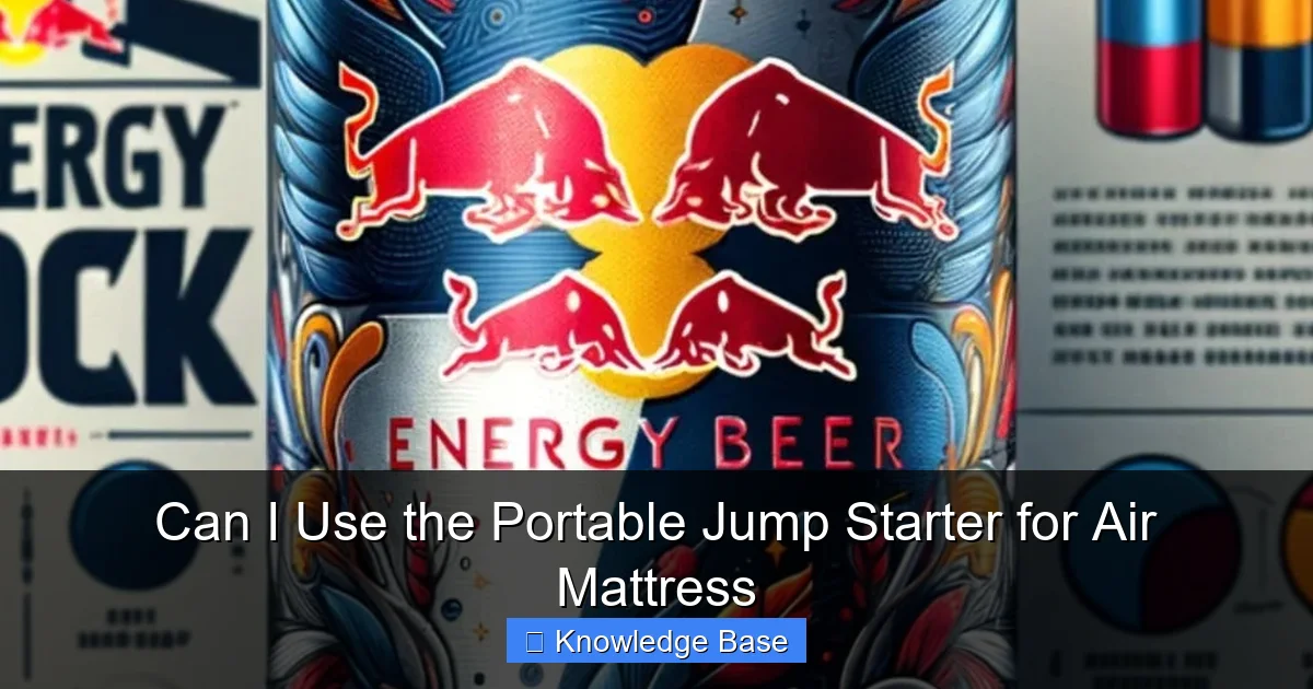 Can I Use the Portable Jump Starter for Air Mattress