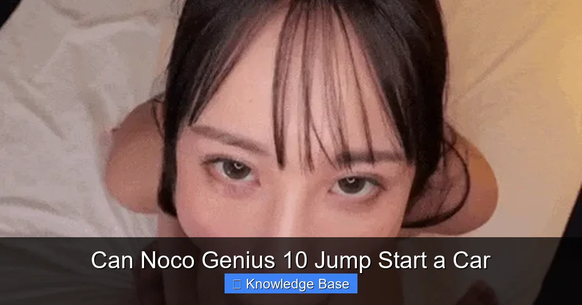 Can Noco Genius 10 Jump Start a Car
