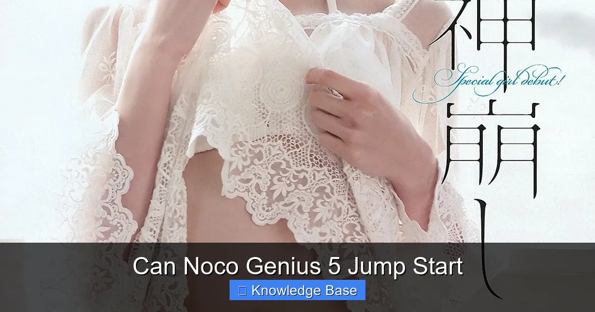 Can Noco Genius 5 Jump Start