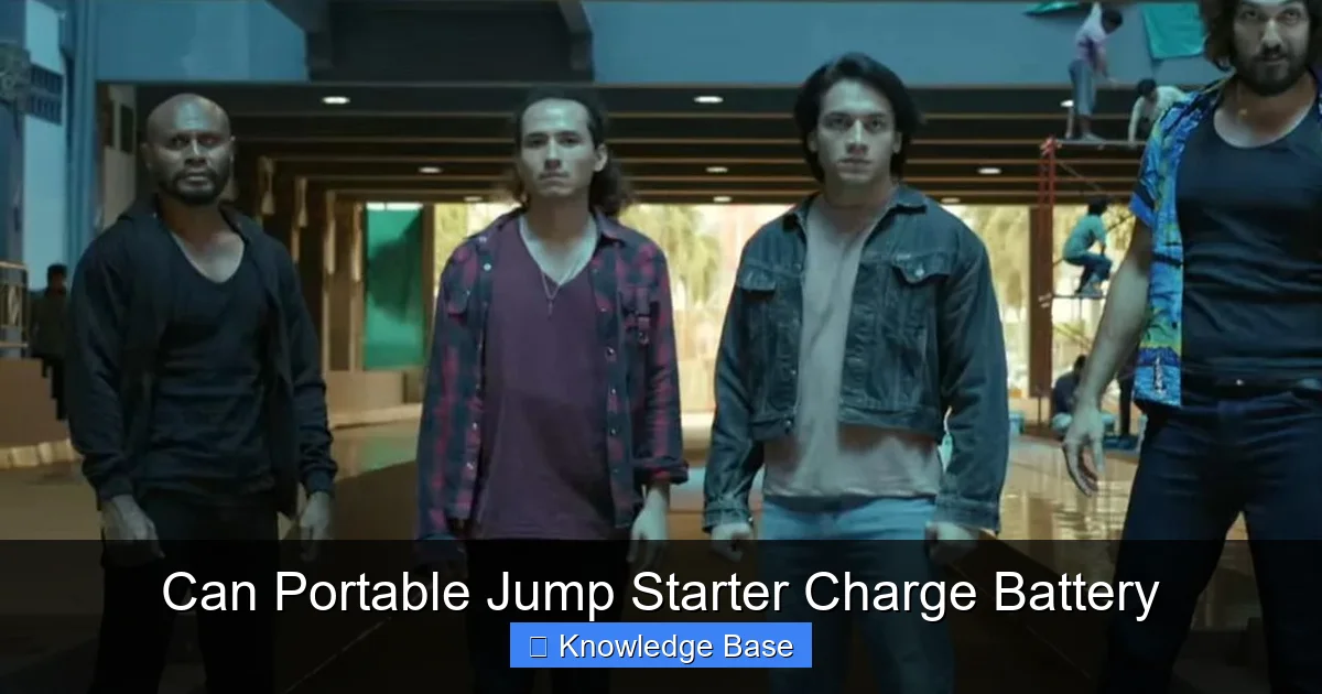 Can Portable Jump Starter Charge Battery