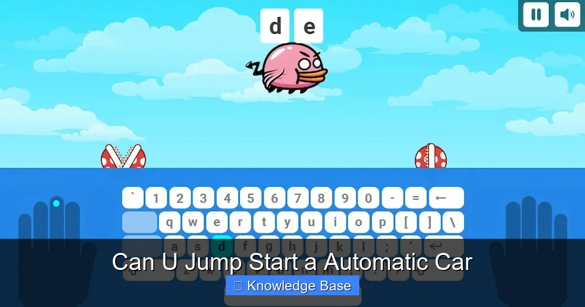 Can U Jump Start a Automatic Car