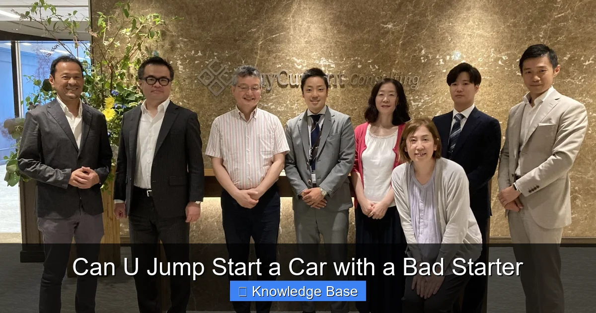 Can U Jump Start a Car with a Bad Starter