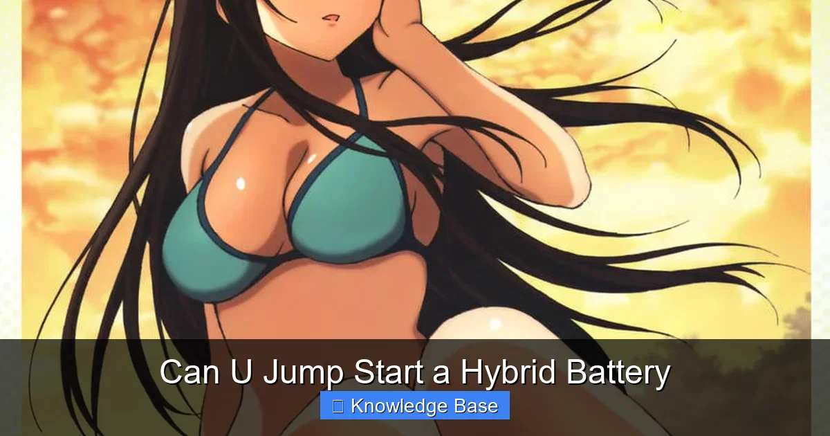 Can U Jump Start a Hybrid Battery