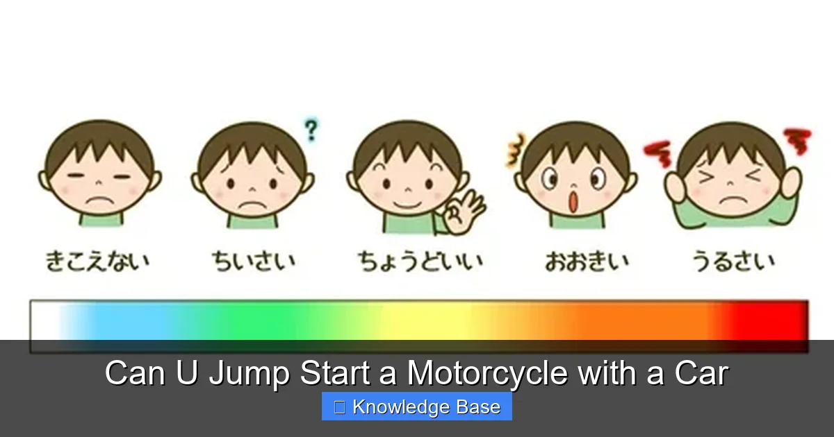 Can U Jump Start a Motorcycle with a Car