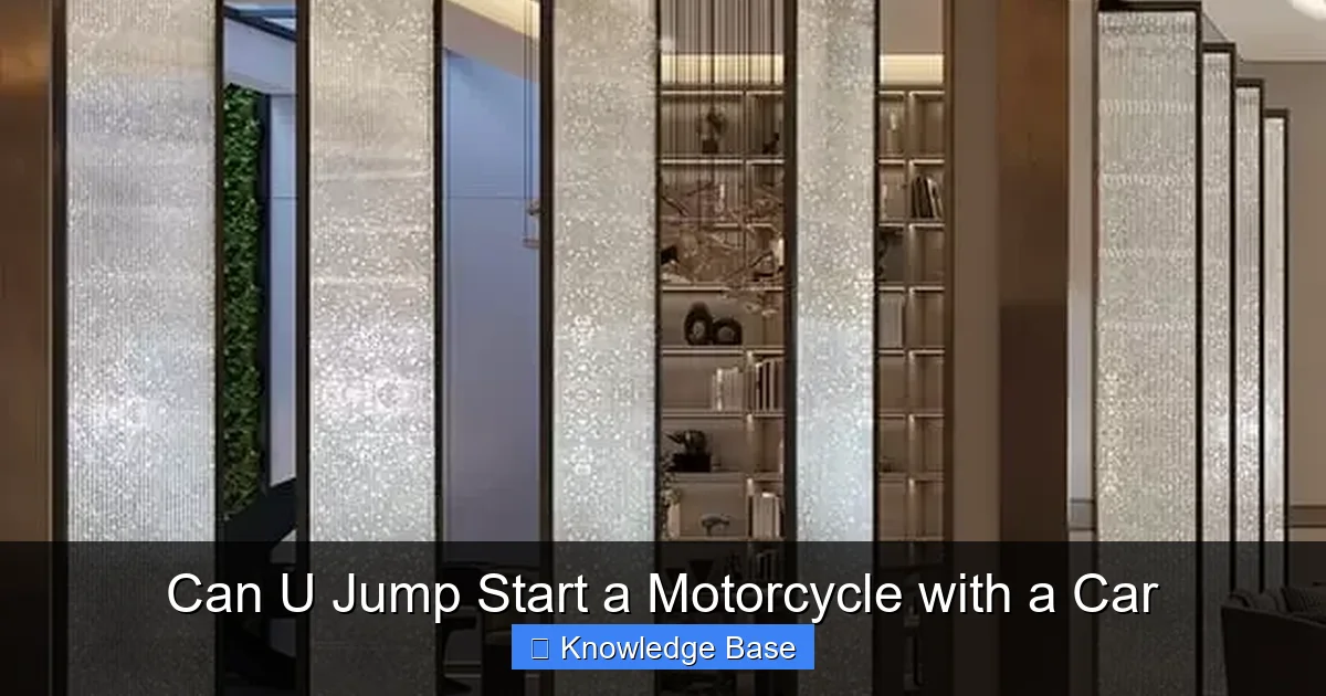 Can U Jump Start a Motorcycle with a Car