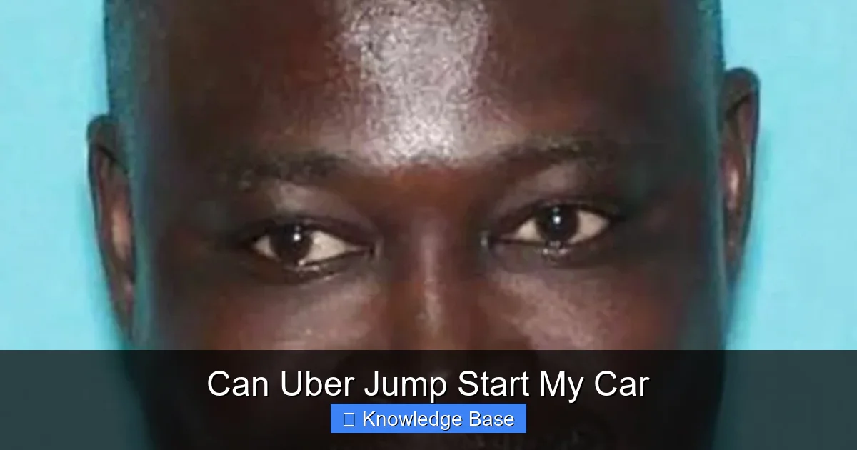 Can Uber Jump Start My Car