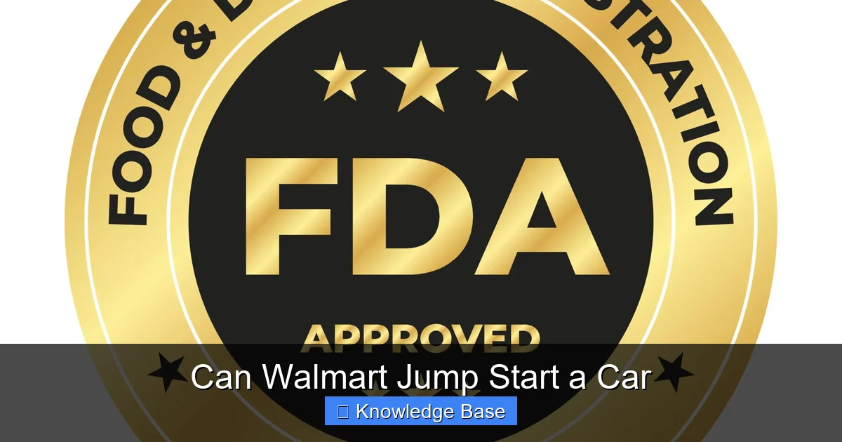 Can Walmart Jump Start a Car