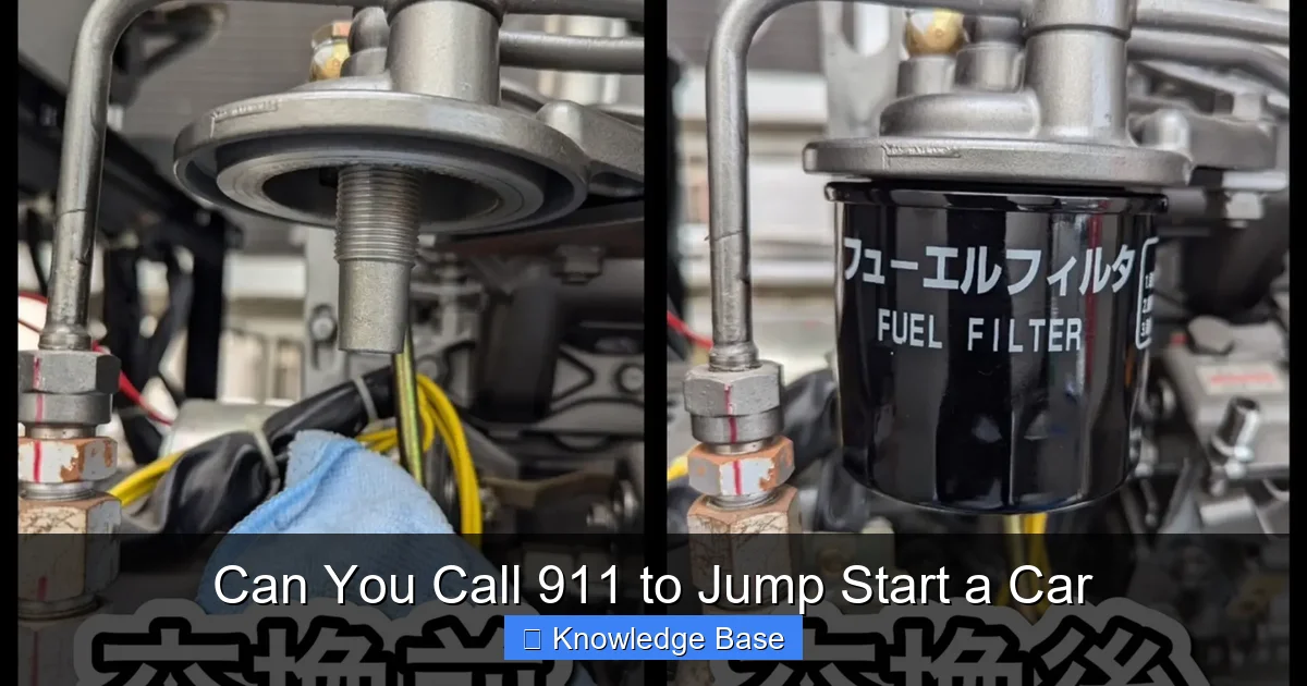 Can You Call 911 to Jump Start a Car