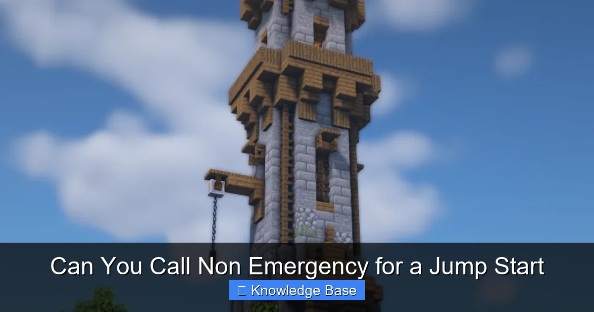 Can You Call Non Emergency for a Jump Start