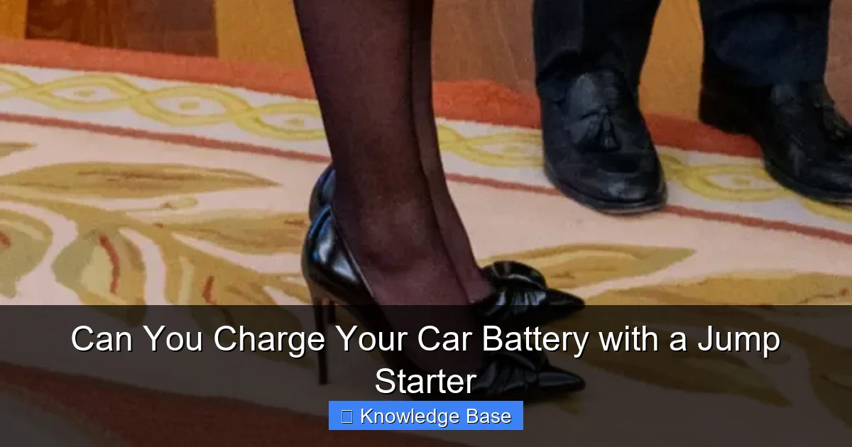 Can You Charge Your Car Battery with a Jump Starter