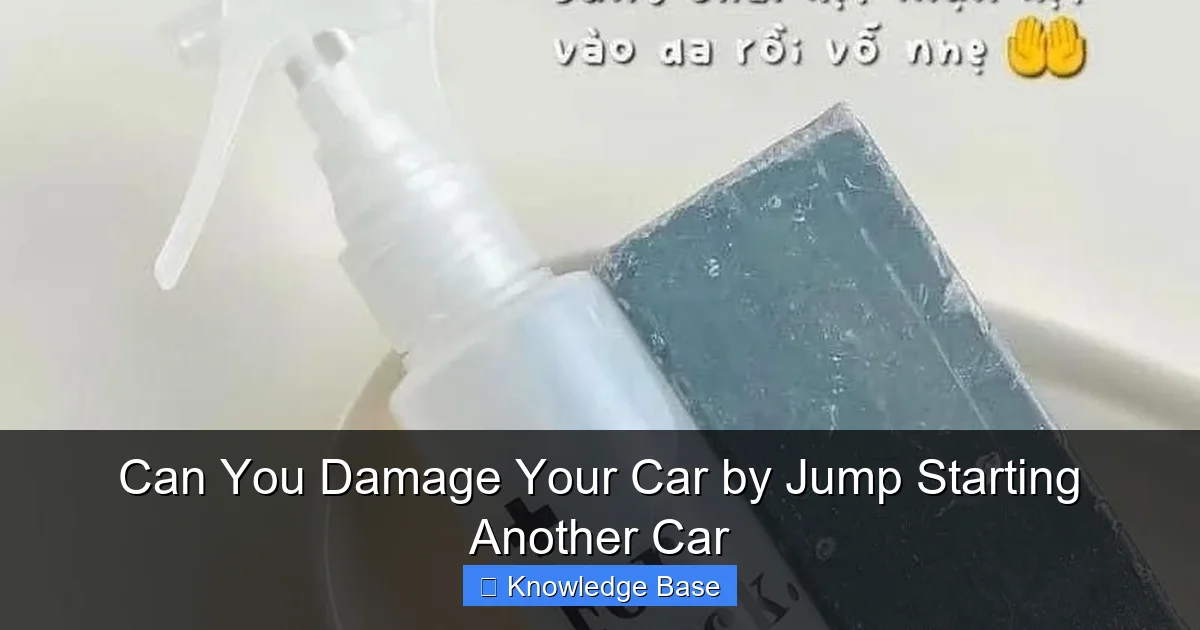 Can You Damage Your Car by Jump Starting Another Car