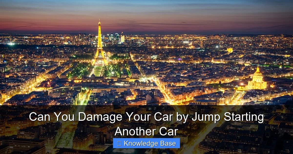 Can You Damage Your Car by Jump Starting Another Car