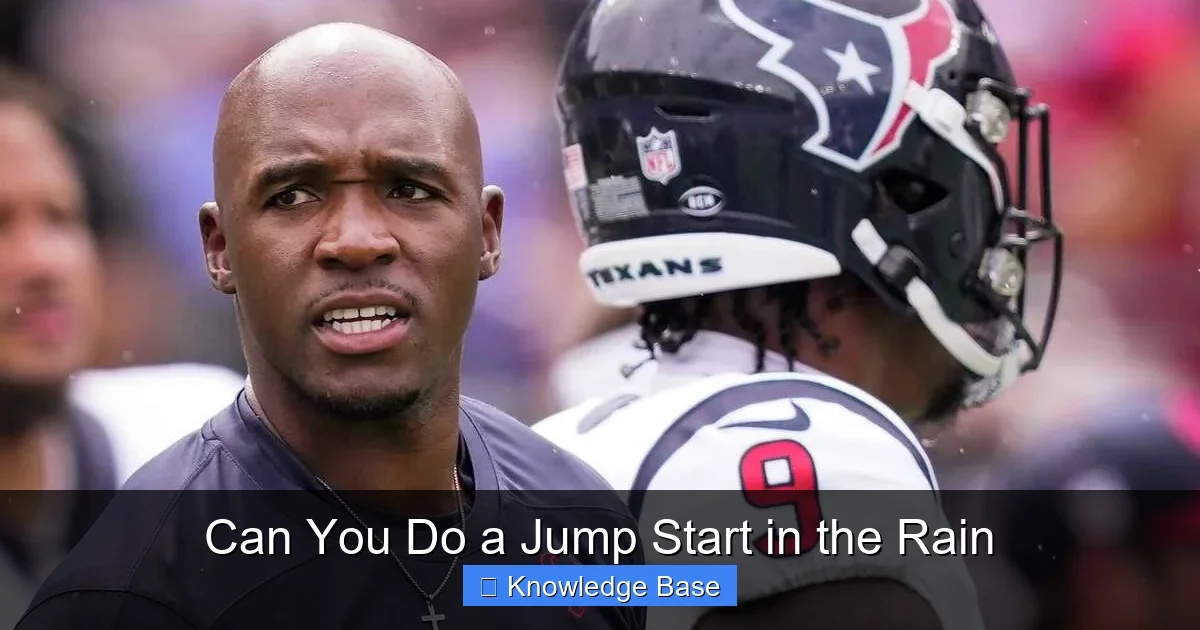 Can You Do a Jump Start in the Rain