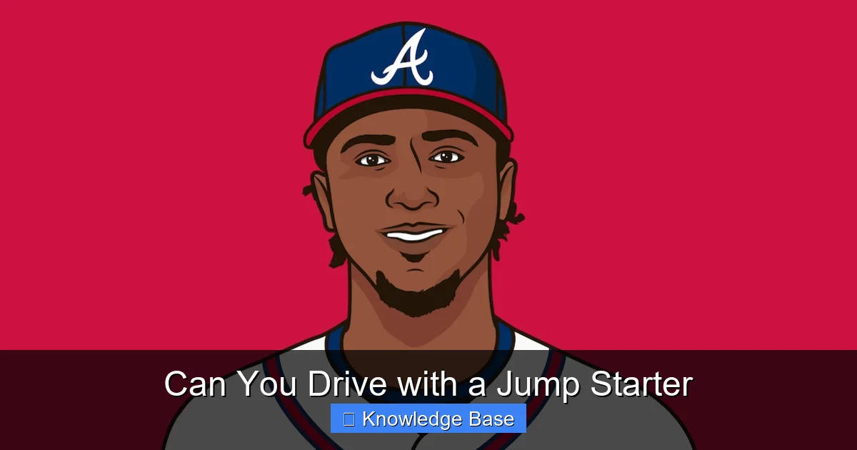 Can You Drive with a Jump Starter