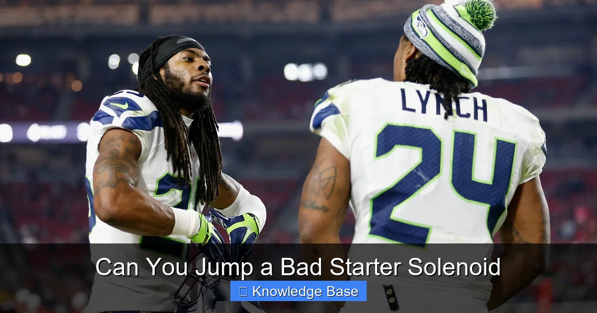 Can You Jump a Bad Starter Solenoid